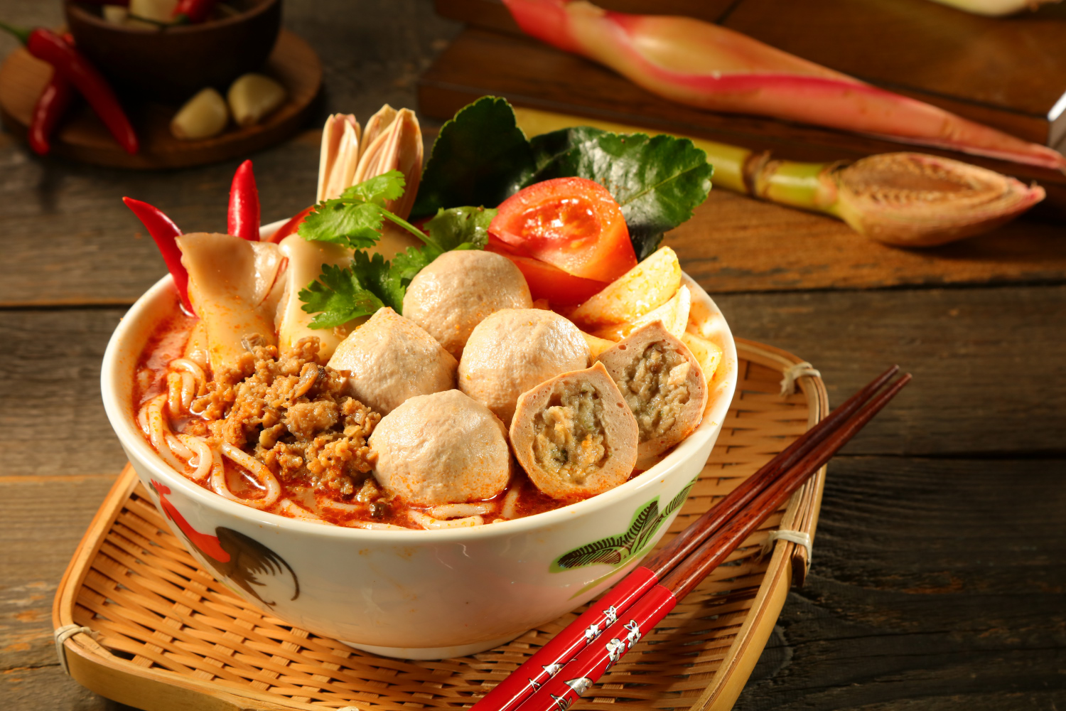 371å†¬ç‚Žé…±çˆ†ä¸¸éºº Tomyum Jiang Bao Ball Noodle