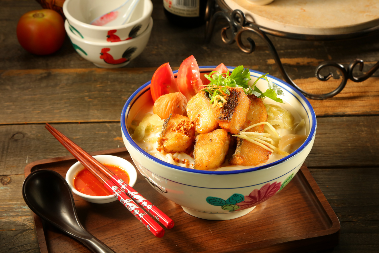 502鲜奶多鳗鱼麺 Toman Fish Noodle With Milk