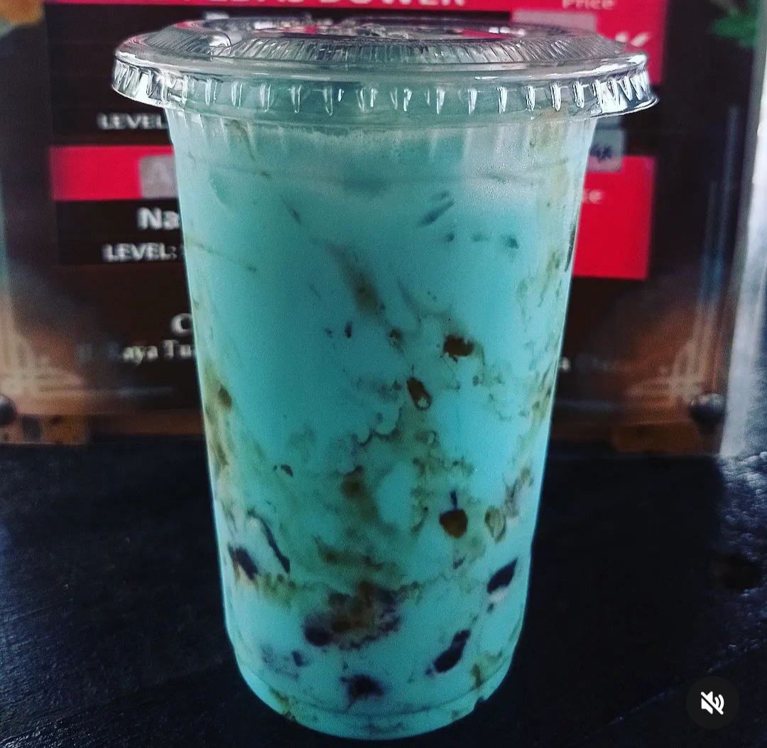 Milkshake Boba rasa Vanila Blue