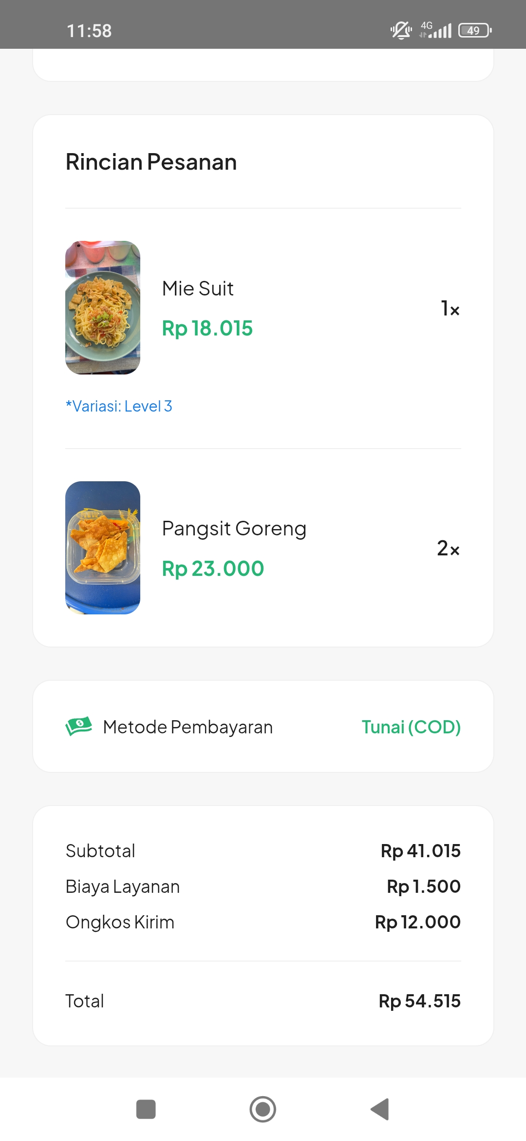 Mie Pedas Original